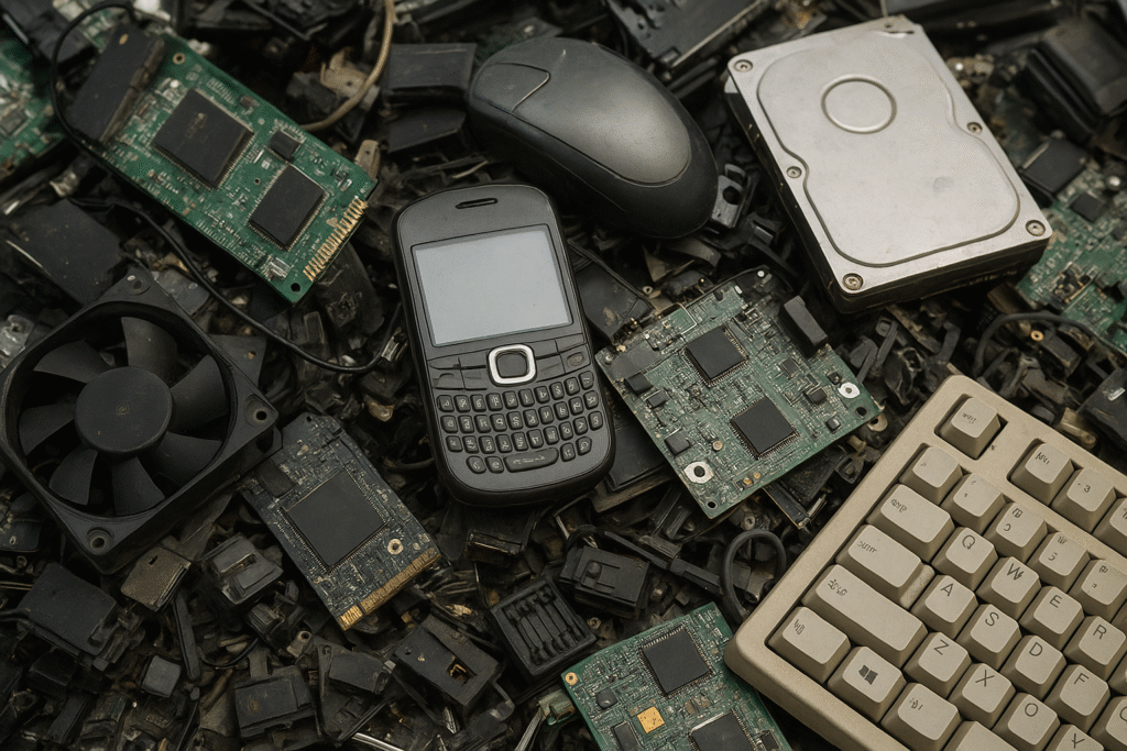 Electronic scrap pil